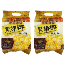 Chiao-E 巧益 養生薄鹽黑胡椒蘇打餅, 216g, 2袋