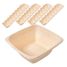 植纖方形碗 42號 32oz,75個,4組