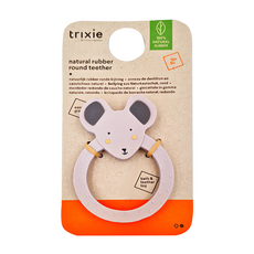 Trixie 動物造型大頭咬咬環, 100%天然橡膠材質 俏皮小老鼠, 10個月以上, 1個
