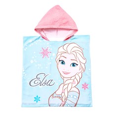 ONEDER 旺達棉品 冰雪奇緣系列連帽浴巾，頭部35x32cm，身長60x120cm，棉100%, 頭部35 x 32cm 身長120 x 60cm, 冰雪奇緣, 1條