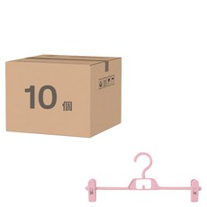 小麥購物 多功能疊加褲架 升級款 L1280, 櫻花粉, 10個