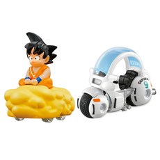 TOMICA 七龍珠 孫悟空 筋斗雲 布瑪9膠囊機車雙套組, 2個, 混和顏色