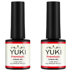 YUKI 彩色美甲凝膠 黃玉米糖漿 10ml, No.246, 2瓶