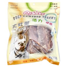 Qt baby 大肚量肉片 QT308 犬用, 蜜汁雞腿肉片, 320g, 1包