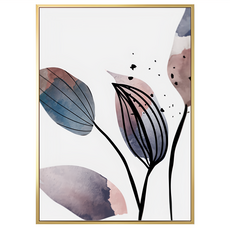BOLUO GALLERY 菠蘿選畫所 墨紫枝葉I, 金色
