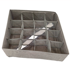 衣櫃收納格 S03 16格, 灰色, 1個