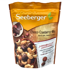 Seeberger 蔓越莓可可球堅果 甜味和鹹味, 150g, 1包