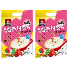 QUAKER 桂格 奇亞籽麥片 草莓歐蕾, 280g, 2袋