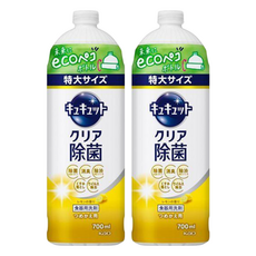 Kao 花王 Cucute 珂珂透 餐具洗碗精補充瓶 檸檬香, 700ml, 2瓶