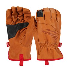 Milwaukee 美沃奇 羊皮手套, XL(10 x 12.5cm), 紅黑色, 1雙