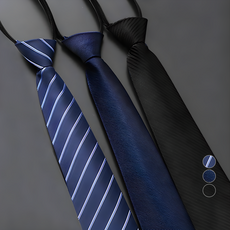 Roji 窄版自動領帶三件套組