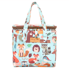 Kwang Min 加厚大容量立體多功能保溫袋 23 x 14 x 22cm 藍色動物園, 1個