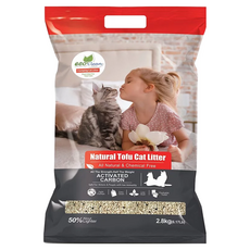 ECO Clean 天然草本輕質型豆腐貓砂, 安全健康 快速吸收 結團力強 長久控味 結團處理方便, 2.8kg, 1袋, 活性碳