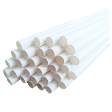 CLEAN 克林 營業用白色環保紙吸管 6mm平口紙包, 200支, 1包