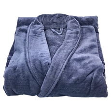 LIFE 來福牌 RS0103 嫻雅素色浴袍 100%棉 1150G 110CM 台灣製造, 深藍色, 1件