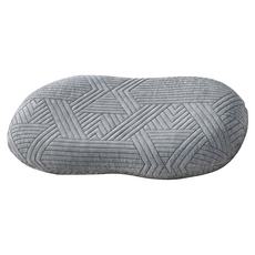 DON 竹炭纖維釋壓記憶枕 雲朵型 舒適透氣 護頸 成人枕頭, 灰色, 1個