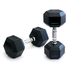 三次方 6角包膠啞鈴 7.5kg - 防滑舒適 居家健身首選, 2個