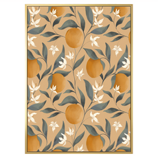 Boluo 菠蘿選畫所 好事橙雙, 40 x 30cm, 金色