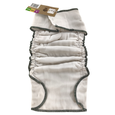 geffen baby 夜用布尿布, 美國產, 100%有機棉絨, 墨綠邊, 1件