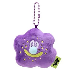 YENDAR 研達 KINGJUN 絨毛吊飾, 8cm, 病毒花 紫色, 1個