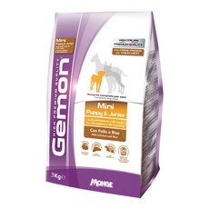 Gemon 啟蒙 小型幼母犬飼料 義大利製造 無防腐劑, 雞肉, 3kg, 1袋