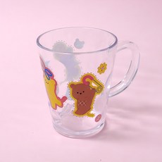 LE BARN 韓國產棉質小熊水滴杯, 1個, 265ml, 混色