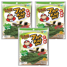 TAO KAE NOI 小老板 厚片海苔 原味, 32g, 3包