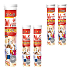 好立善 綜合維他命發泡錠, 內含11種營養素, 德國製, 20錠, 5條