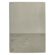 日本 MIDORI MD A5 L橫線筆記本, 白色, 1本