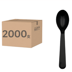 PP小茶匙 K013 黑色, 2000支, 1入