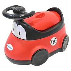 babyhood 世纪宝贝 小汽車座便器, 可愛造型, 抽屜便槽, 底部止滑設計, 紅色