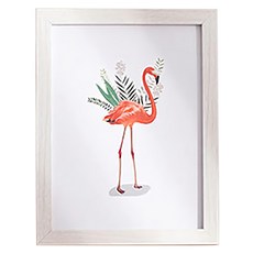 木質無印風掛式相框 橫豎兩用 簡約風格居家裝飾, A3, 白木紋, 1個