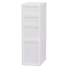 JEJ ASTAGE 26面寬銀離子抗菌移動式抽屜隙縫櫃, 白色, 1個