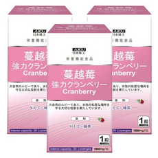 AJIOU 日本味王 強效蔓越莓錠, 30顆, 3盒