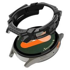 Spigen Galaxy Watch Rugged Armor 保護殼, 霧面黑, 1個