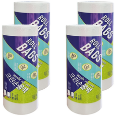 Cleanson 捲筒式透明保鮮袋 1捲 HDPE 塑料, S(17 x 25cm), 500入, 4捲