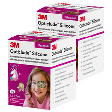 3M 矽膠護眼貼設計款 女孩用, 50片, 2盒