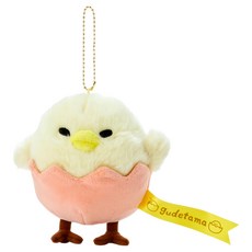 Sanrio 三麗鷗 造型玩偶吊鍊 S, GU 樂園 小雞黃色, 1個, 14cm