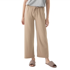 CARET 女款純色休閒褲, L, 淺褐色