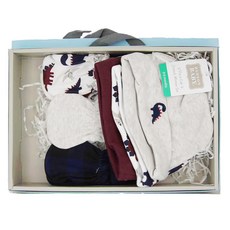 HUDSON BABY 彌月禮盒 新生兒帽子 + 防抓手套8件組