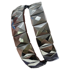 日本正品 鈦赫茲手排 手珠 項鍊 切角鈦赫茲手排 14mm, 2條