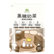 MIHONG 高效乳清蛋白 黑糖奶茶, 500g, 1包