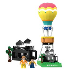 TRUE WAY TOY 熱氣球嘉年華鹿野高台積木組 啟發兒童創意, 1組
