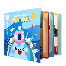 Jigsaw Quiet Book 安靜書 環遊世界, 3歲以上兒童玩具, Travel Round The World, 不適用