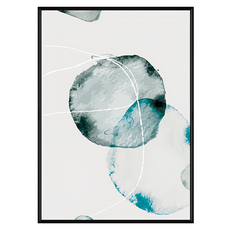 BOLUO GALLERY 菠蘿選畫所 掛畫 APAD4681B 微藍泡沫III, 黑色