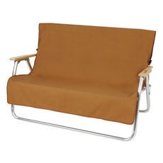 CAPTAIN STAG 鹿牌 難燃雙人椅套, 尺寸約97x142cm, 重量約430g, 100%棉(難燃加工), 橘黃色, 1個