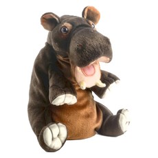 HANSA TOY 絨毛填充河馬玩偶, 絨毛、聚酯棉花材質，適用年齡五歲以上, 1個