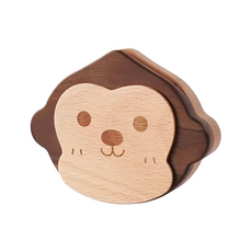 MUSOR 12生肖 胎毛乳牙收藏盒, 猴, 14.3 x 11.8cm