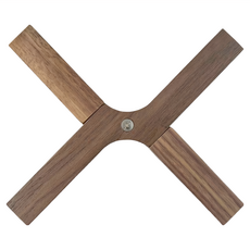 原木摺疊鍋墊 CAFJ2B10WA, 胡桃木, 1個