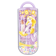 Skater 銀離子兒童餐具三件組, 湯匙 + 叉子 + 筷子 + 收納盒, 魔髮奇緣, 1組